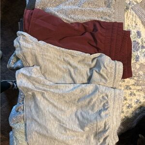 Source Unknown Athletic Gray and Red Shorts